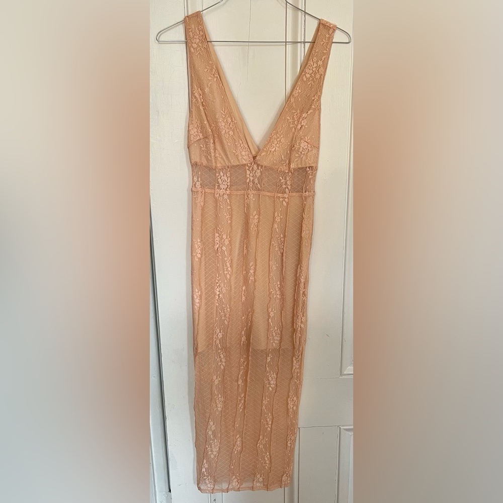 Medium Peach NBD Dress From Revolve